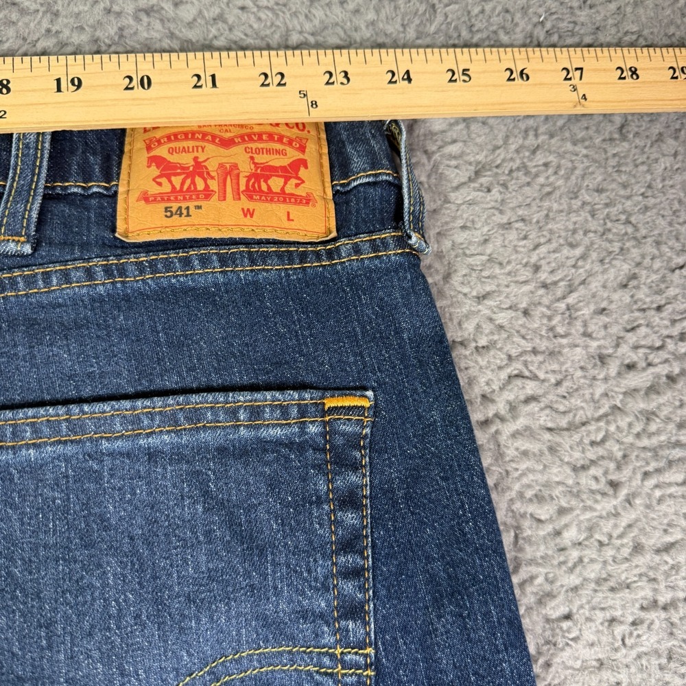 NEW Levi's 541 Athletic Fit Jeans Men's Big & Tall 48x30 Blue Denim Stretch - Picture 7 of 10